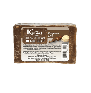 Kuza - Naturals 100% African Black Soap Fragrance Free-Trends Beauty Australia