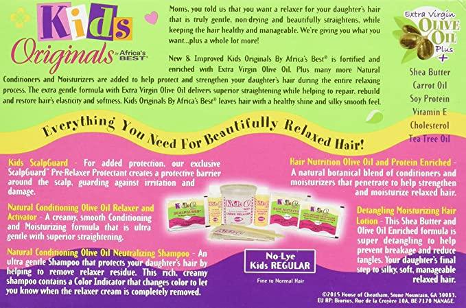 Kids Originals by Africa's Best - Relaxer Kit (Regular)-Trends Beauty Australia