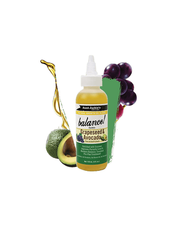 Aunt Jackie's Growth Oil - Balance! Grapseed & Avocado 4oz-Trends Beauty Australia