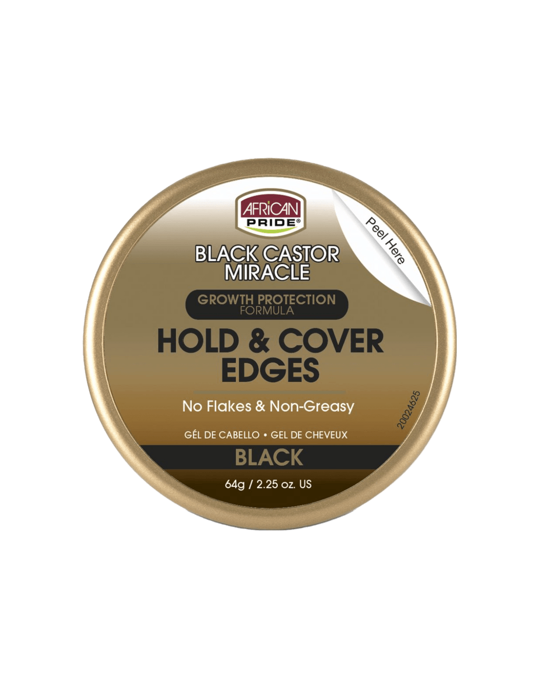 African Pride - Black Castor Miracle Hold & Cover Edges Gel 2.25oz-Trends Beauty Australia