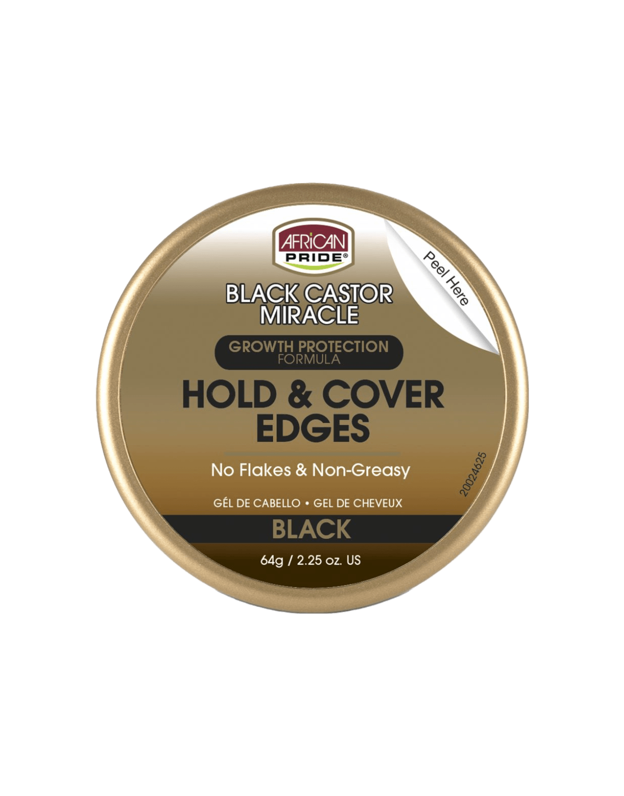 African Pride - Black Castor Miracle Hold & Cover Edges Gel 2.25oz-Trends Beauty Australia
