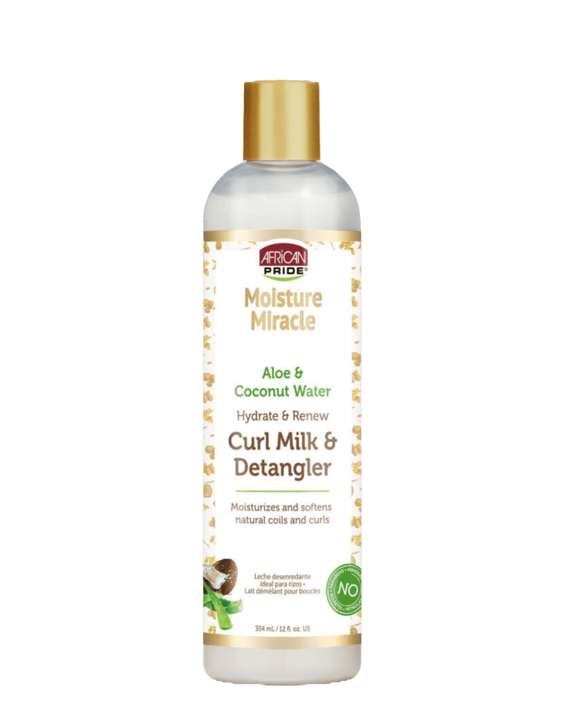 African Pride - Moisture Miracle Hydrate & Renew Curl Milk & Hair Detangler 12oz-Trends Beauty Australia