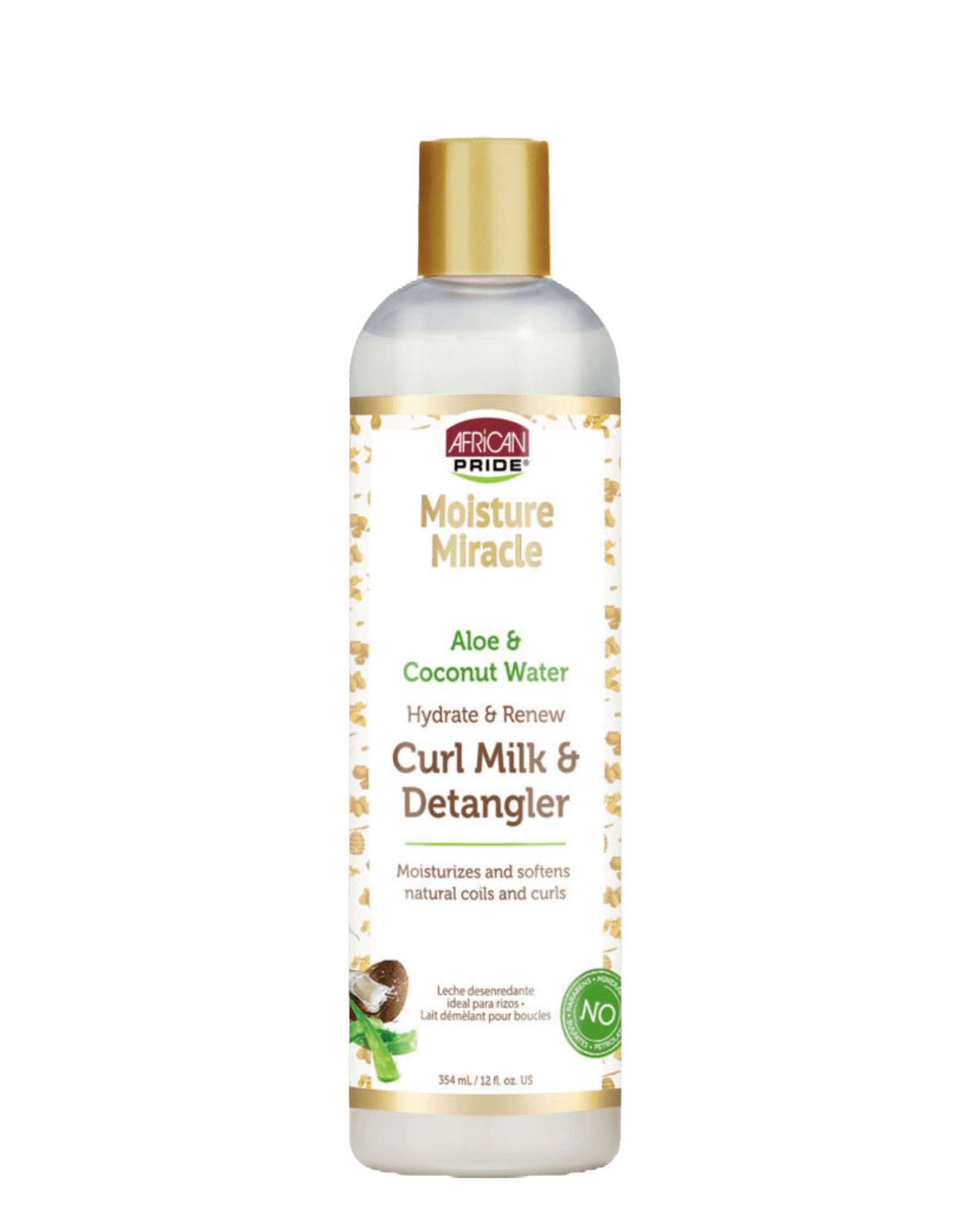 African Pride - Moisture Miracle Hydrate & Renew Curl Milk & Hair Detangler 12oz-Trends Beauty Australia