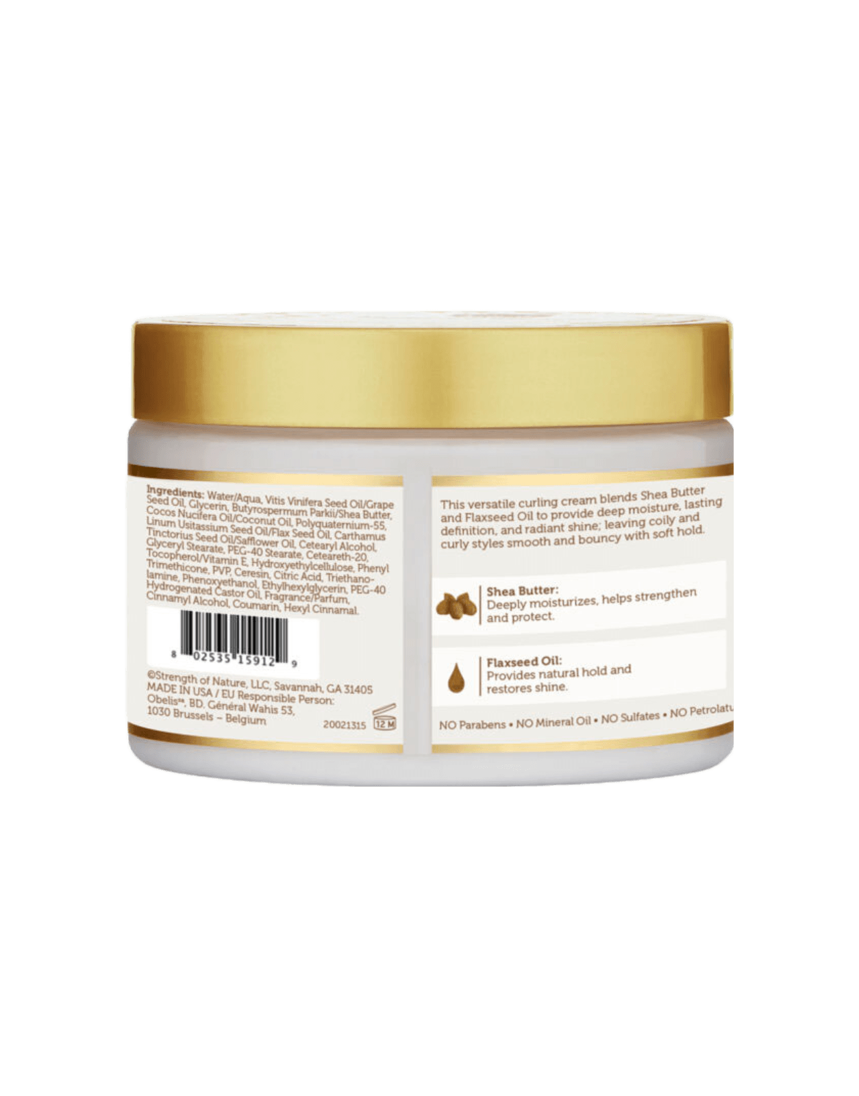 African Pride - Moisture Miracle Shea Butter & Flaxseed Oil Curling Cream 12oz-Trends Beauty Australia
