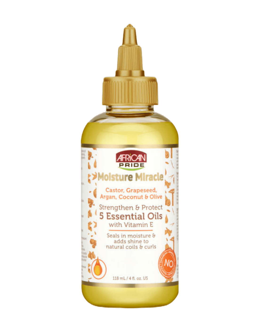African Pride - Moisture Miracle 5 Essential Oil 4oz-Trends Beauty Australia