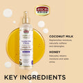 African Pride - Moisture Miracle Coconut Milk & Honey Leave-In Spray 8oz-Trends Beauty Australia