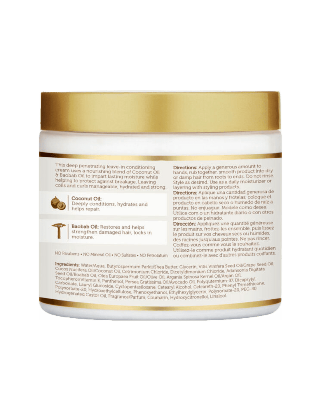 African Pride - Moisture Miracle Coconut Oil & Baobab Oil Leave-In Conditioner 15oz-Trends Beauty Australia