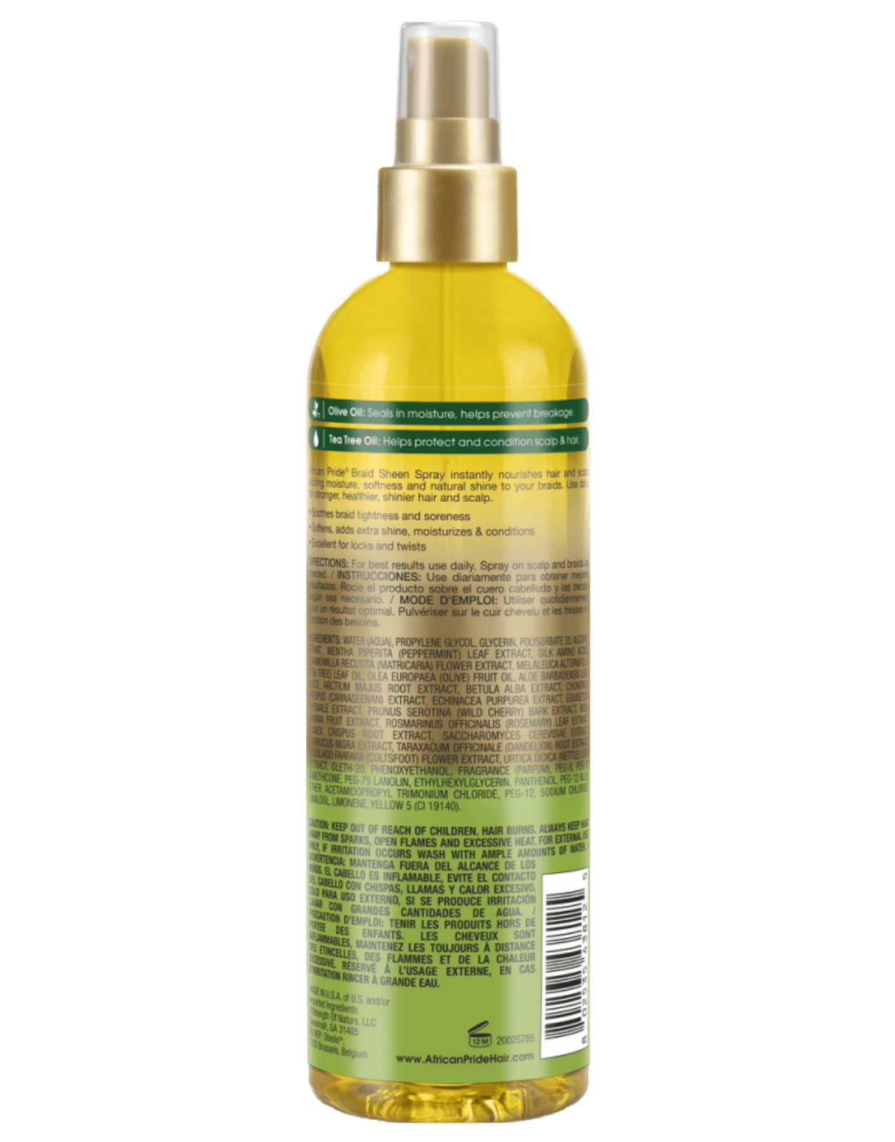 African Pride - Olive Miracle Braid Sheen Spray 12oz-Trends Beauty Australia