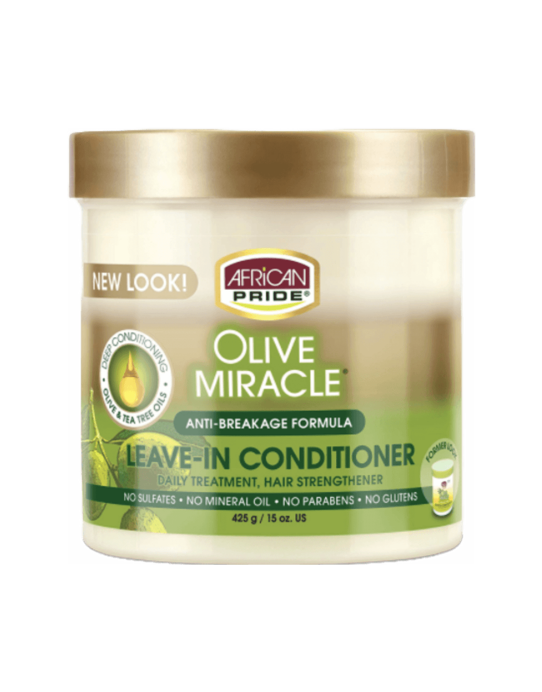 African Pride - Olive Miracle Leave-In Conditioner 15oz-Trends Beauty Australia