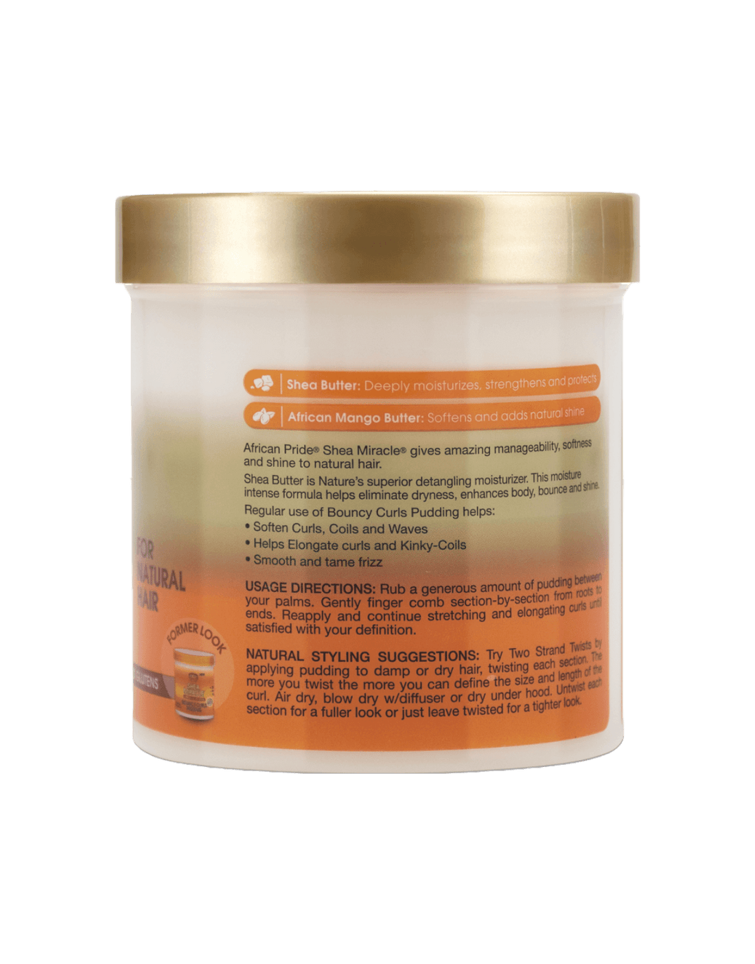 African Pride - Shea Butter Miracle Bouncy Curls Pudding 15oz-Trends Beauty Australia