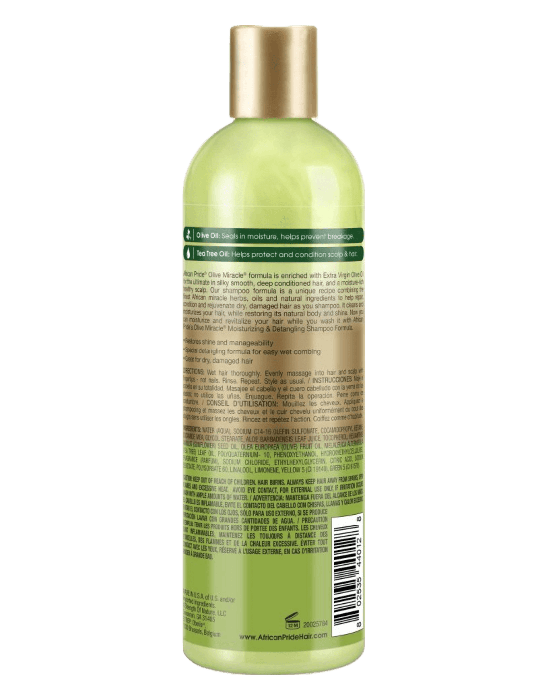 African Pride - Olive Miracle 2 in 1 Shampoo and Conditioner 12oz-Trends Beauty Australia