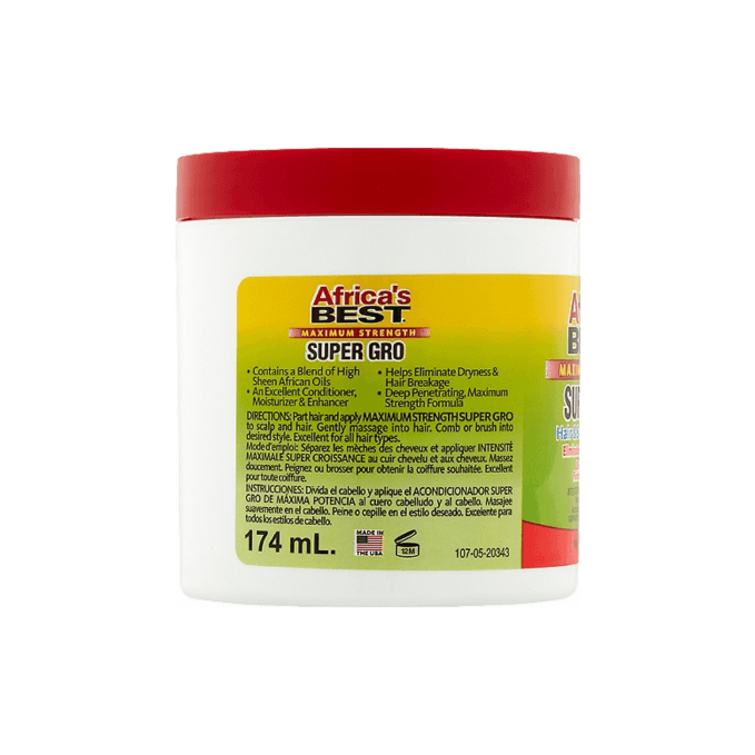 Africa's Best - Max Strength Super Gro Hair & Scalp Conditioner 5.25oz-Trends Beauty Australia