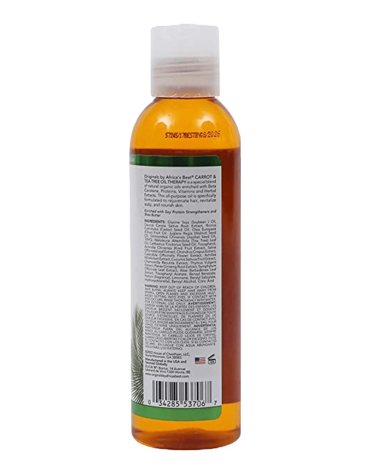 Originals by Africa's Best - Carrot Tea Tree Oil-Trends Beauty Australia