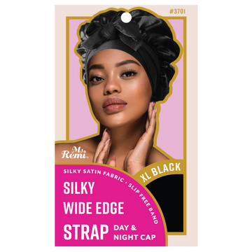 Ms Remi Silky Wide Edge Strap Day & Night Cap Xl Black