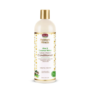 African Pride Moisture Miracle Aloe & Coconut Water Moisturize & Restore Conditioner 12oz