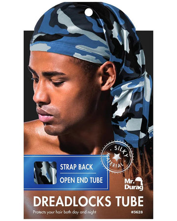 Mr. Durag Dreadlocks Tube with Strapback – Camouflage (Assorted)