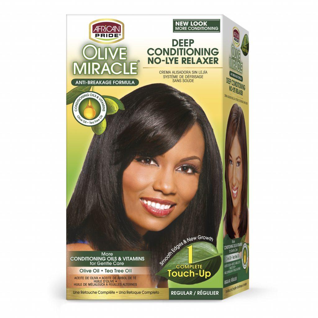 African Pride - OLIVE MIRACLE NO-LYE RELAXER REGULAR 1 TOUCH UP - Trends Beauty Australia