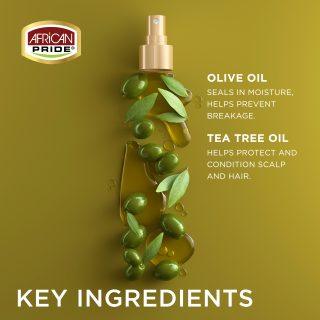 African Pride - OLIVE MIRACLE MOISTURE RESTORE CURL REFRESHER, 12FL OZ - Trends Beauty Australia