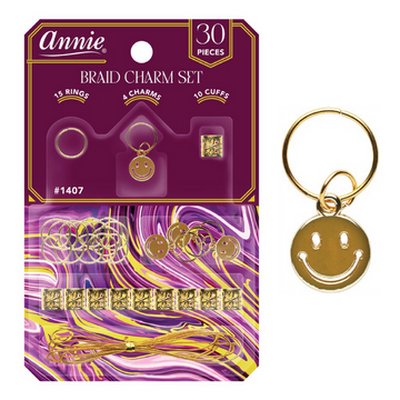 Annie Braid Charm Set - Smiley Face