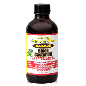 Jamaican Mango & Lime Black Castor Oil Peppermint Hair & Scalp Oil 4oz