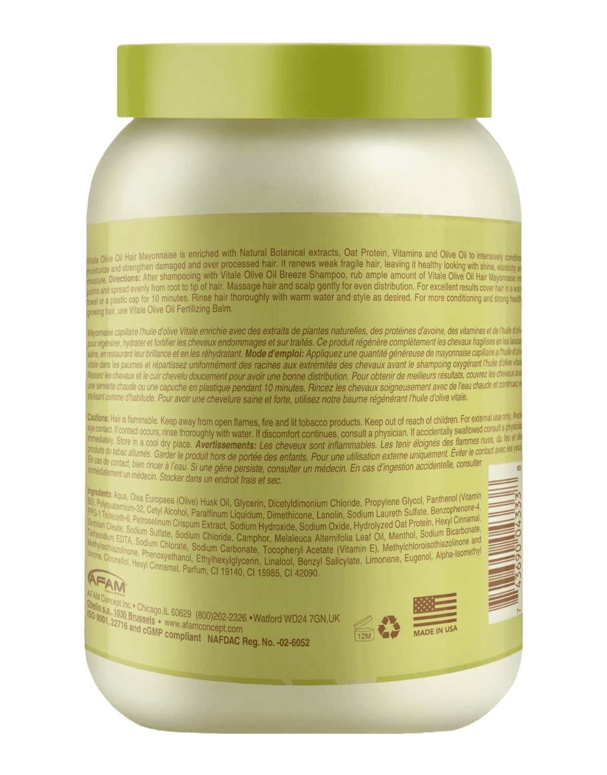 Vitale - Olive Oil Hair Mayonnaise-Trends Beauty Australia