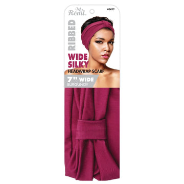 Ms. Remi Wide Silky Head Wrap Scarf – Ribbed Assorted