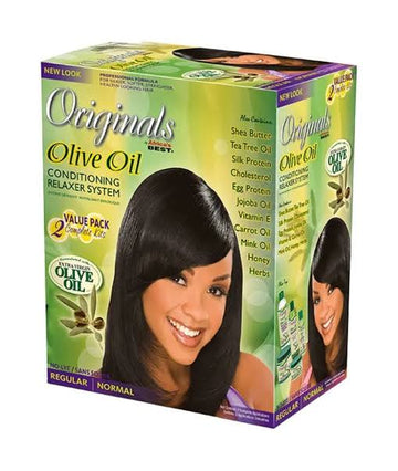 Originals Olive Oil Relaxer Kit Reg  2App Kit