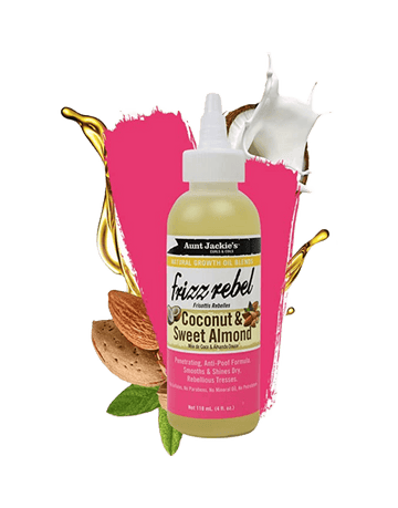 Aunt Jackie's Growth Oil - Frizz Rebel Coconut & Sweet Almond 4oz-Trends Beauty Australia