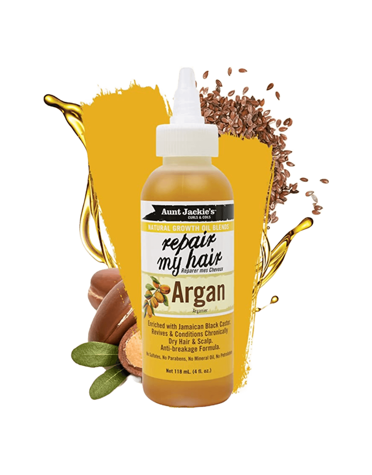 Aunt Jackie's Growth Oil - Repair My Hair Argan 4oz-Trends Beauty Australia