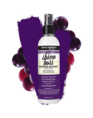 Aunt Jackie's Grapseed - Shine Boss Refreshing Sheen Mist 4oz-Trends Beauty Australia