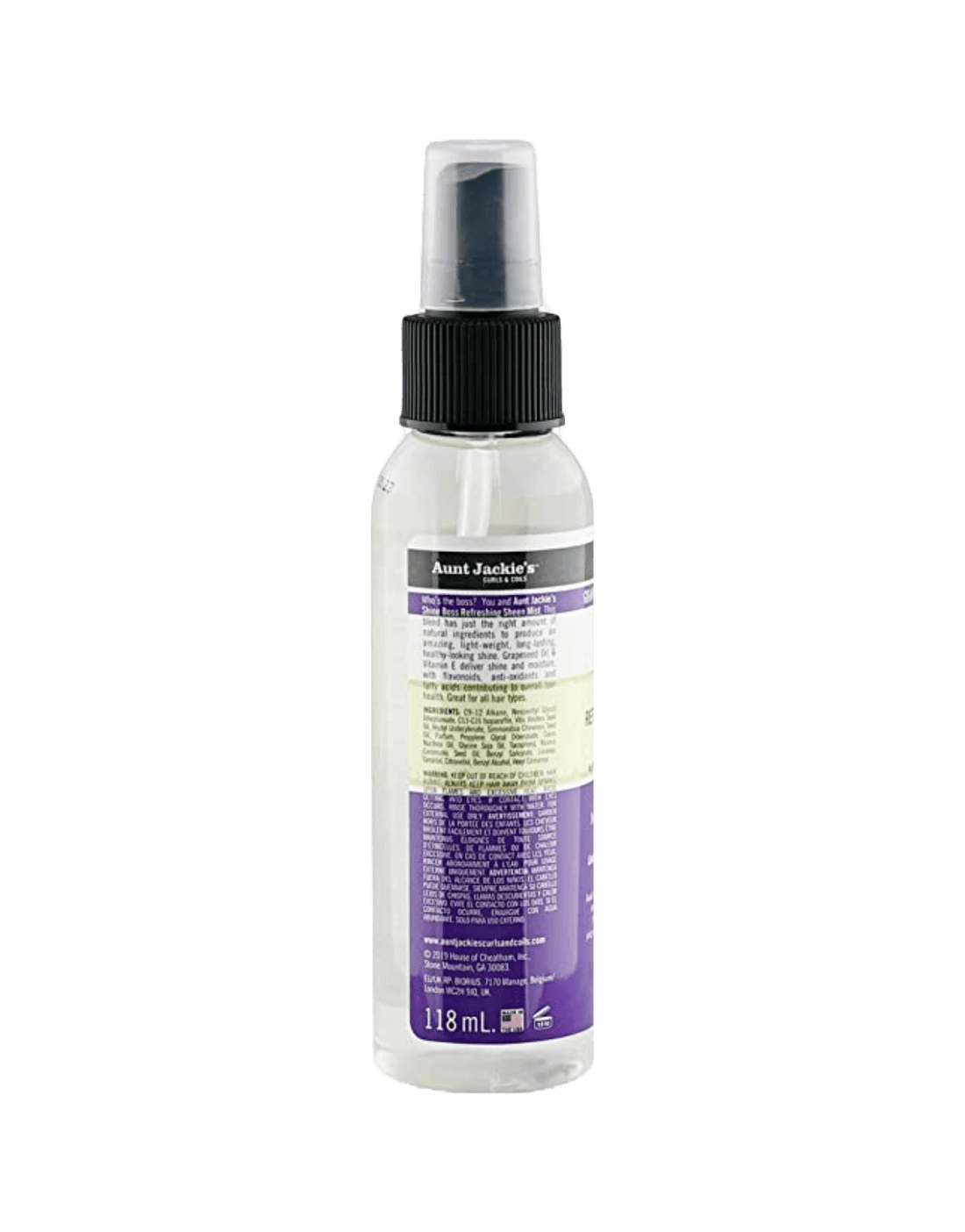 Aunt Jackie's Grapseed - Shine Boss Refreshing Sheen Mist 4oz-Trends Beauty Australia