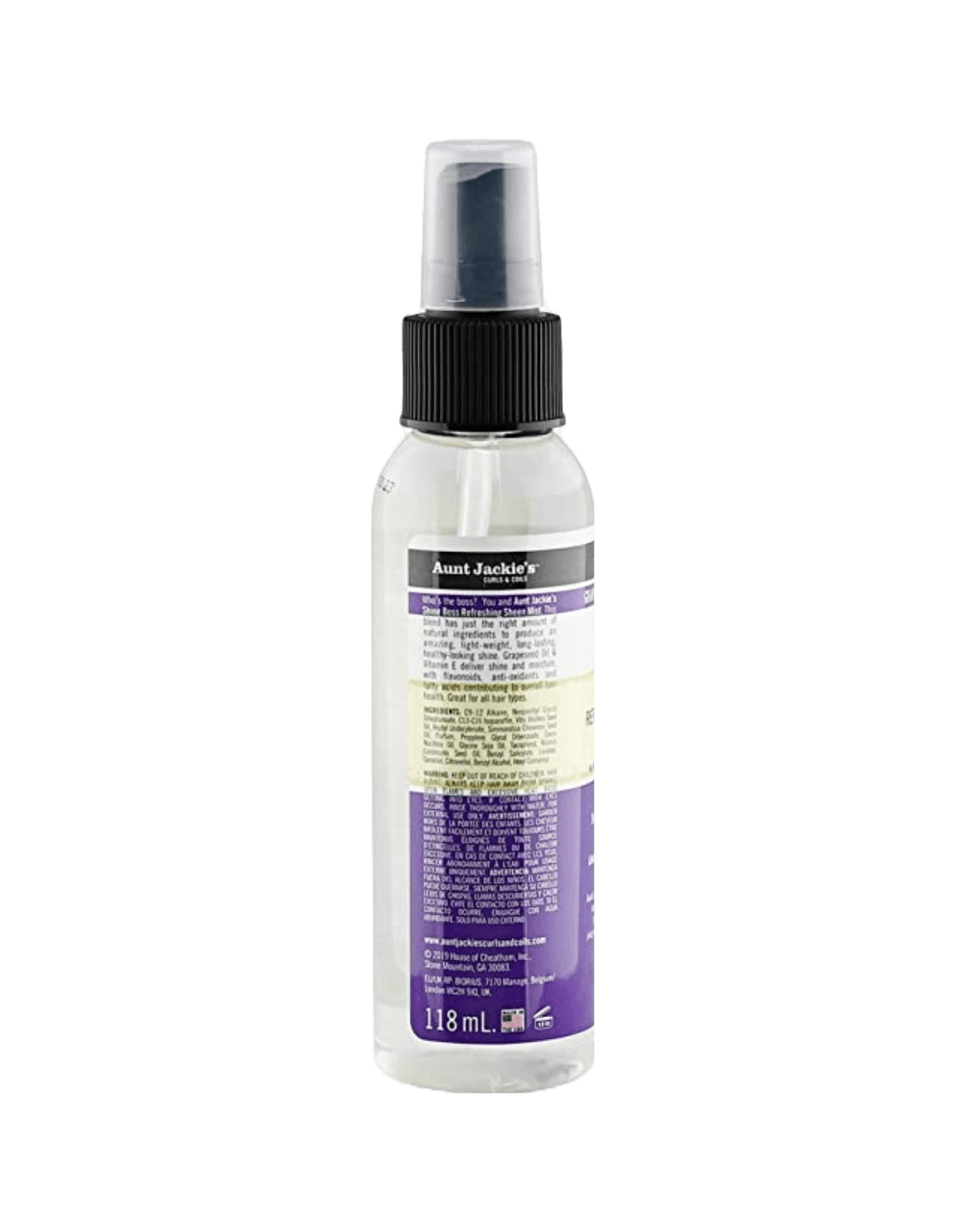 Aunt Jackie's Grapseed - Shine Boss Refreshing Sheen Mist 4oz-Trends Beauty Australia