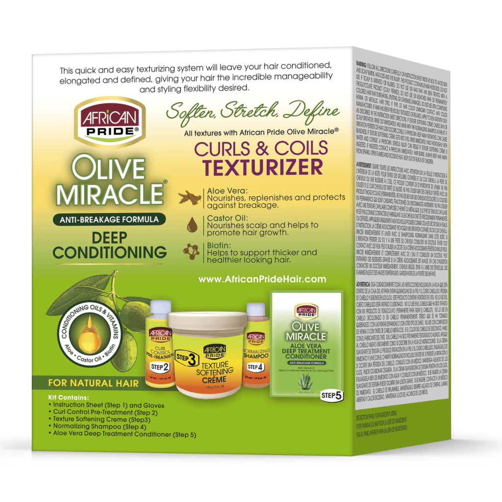 African Pride - Olive Miracle Texturizer Kit-Trends Beauty Australia