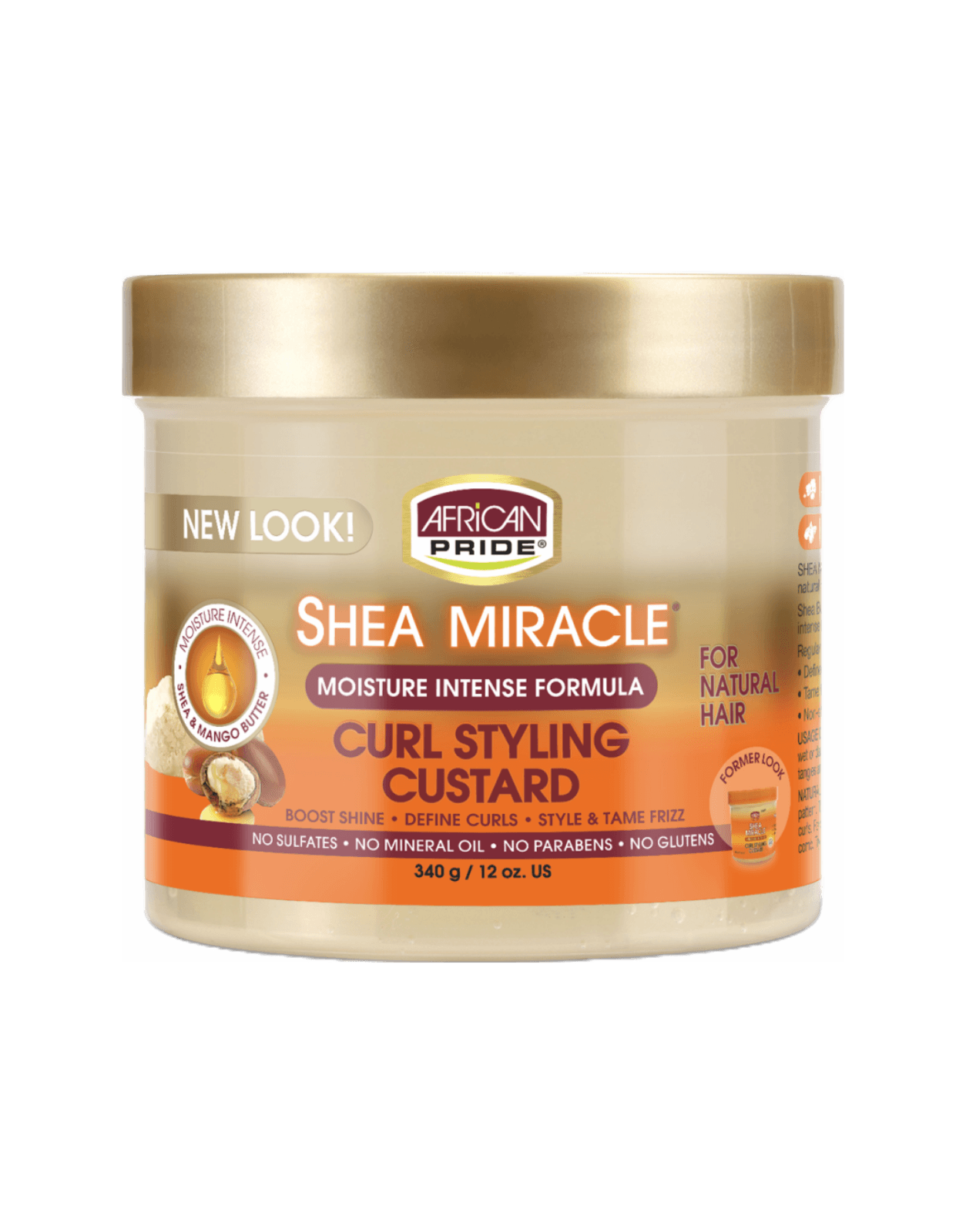 African Pride - Shea Butter Curl Styling Custard 12oz-Trends Beauty Australia