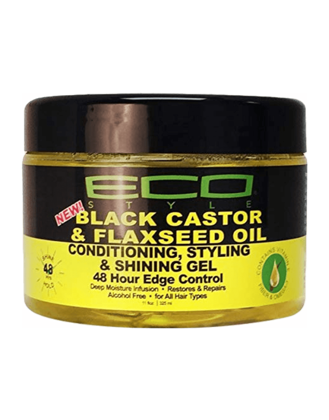 ECO - Black Castor & Flaxseed Oil Conditioning, Styling & Shining Gel-Trends Beauty Australia