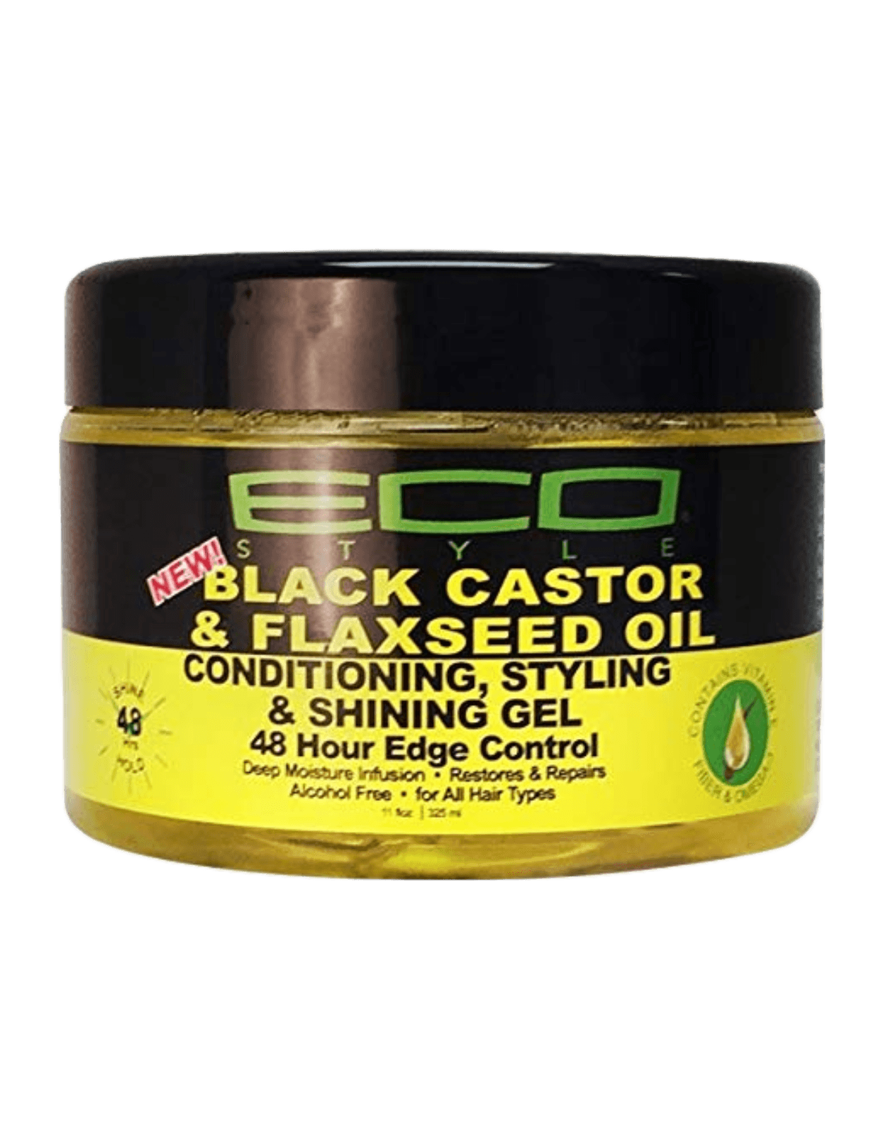 ECO - Black Castor & Flaxseed Oil Conditioning, Styling & Shining Gel-Trends Beauty Australia