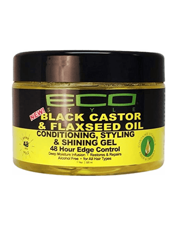 ECO - Black Castor & Flaxseed Oil Conditioning, Styling & Shining Gel-Trends Beauty Australia