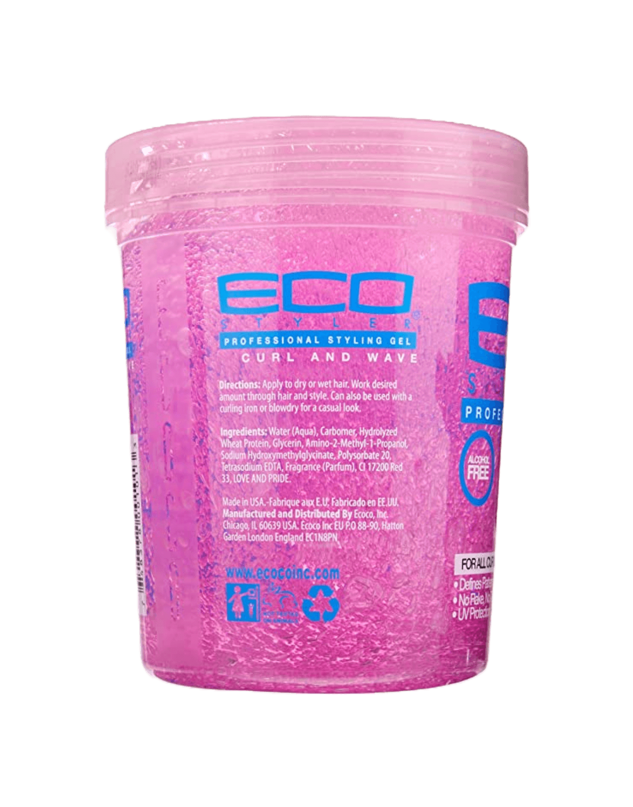 ECO - Curl & Wave Styling Gel (Pink)-Trends Beauty Australia